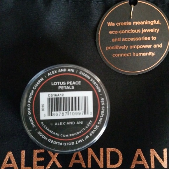 New Alex & Ani Pink & Gold Lotus Flower Charm for Bracelet or Necklace - Picture 2 of 7